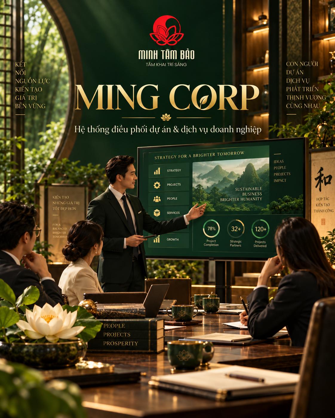 MING CORP – Điều phối dự án & dịch vụ doanh nghiệp